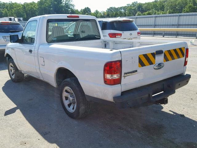 1FTYR10D59PA63357 - 2009 FORD RANGER WHITE photo 3