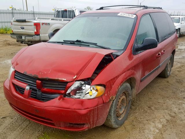 1D4GP25R66B646169 - 2006 DODGE CARAVAN SE RED photo 2