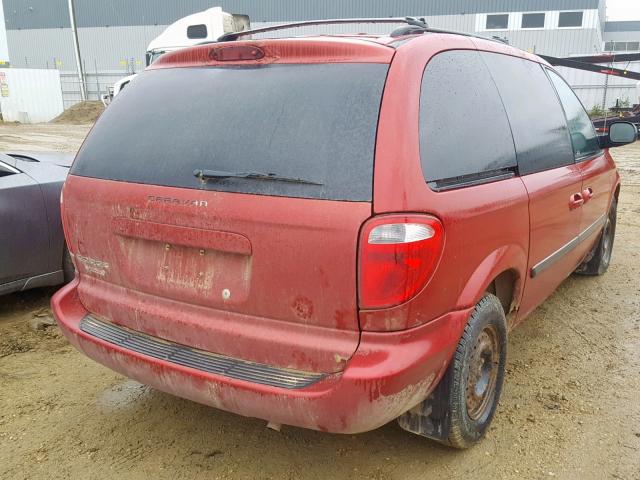 1D4GP25R66B646169 - 2006 DODGE CARAVAN SE RED photo 4