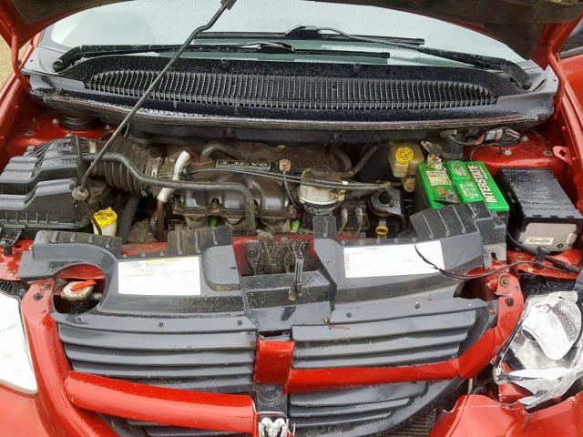 1D4GP25R66B646169 - 2006 DODGE CARAVAN SE RED photo 7