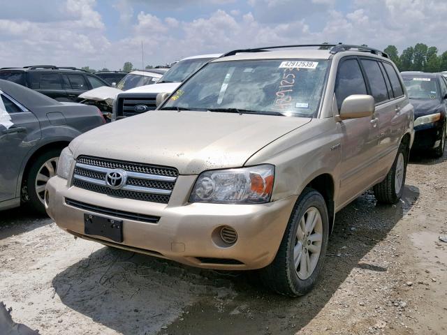 JTEDW21A860012470 - 2006 TOYOTA HIGHLANDER TAN photo 2