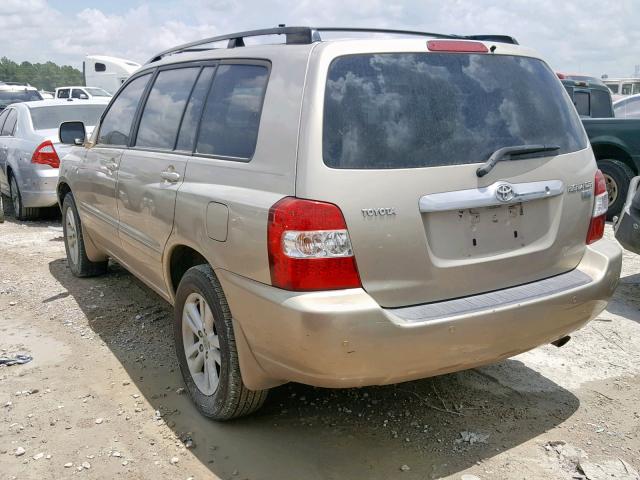 JTEDW21A860012470 - 2006 TOYOTA HIGHLANDER TAN photo 3