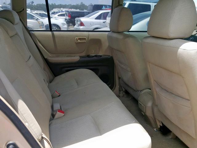 JTEDW21A860012470 - 2006 TOYOTA HIGHLANDER TAN photo 6