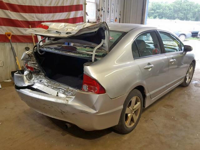 2HGFA16948H327884 - 2008 HONDA CIVIC EXL 银色 照片 4