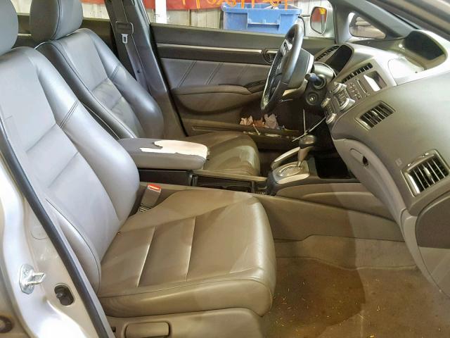 2HGFA16948H327884 - 2008 HONDA CIVIC EXL 银色 照片 5