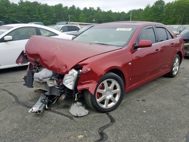 1G6DW677170120120 - 2007 CADILLAC STS RED photo 2