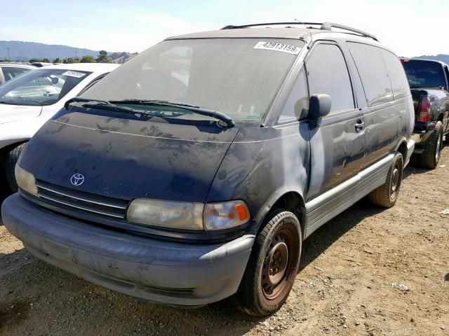 JT3AC24S4S1049643 - 1995 TOYOTA PREVIA LE BLUE photo 2