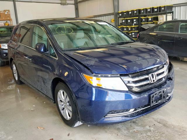 5FNRL5H30GB109841 - 2016 HONDA ODYSSEY SE BLUE photo 1