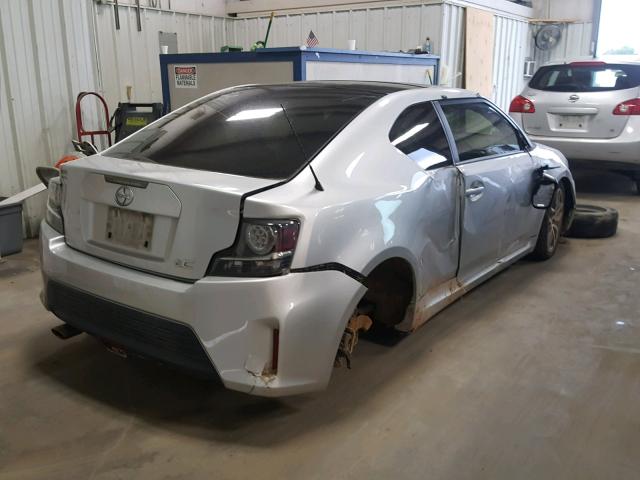 JTKJF5C7XE3075425 - 2014 TOYOTA SCION TC SILVER photo 4