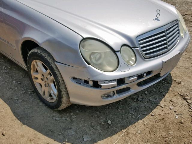 WDBUF65J74A443636 - 2004 MERCEDES-BENZ E 320 GRAY photo 9