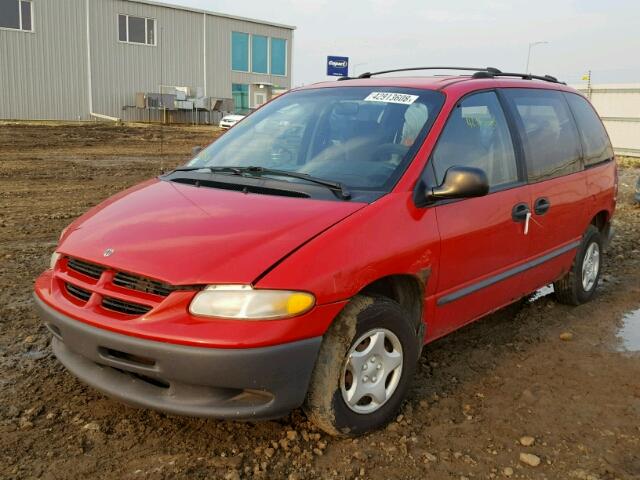 2B4FP2539XR447637 - 1999 DODGE CARAVAN RED photo 2