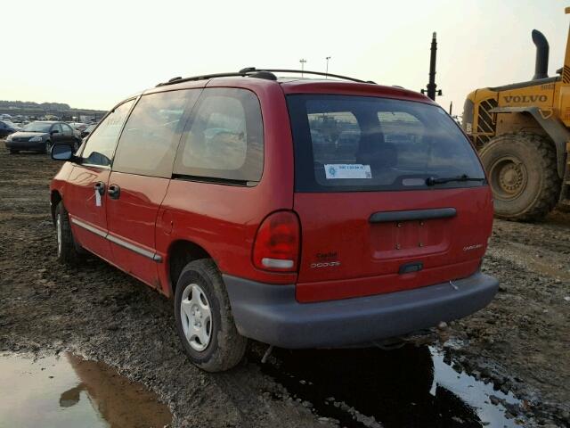 2B4FP2539XR447637 - 1999 DODGE CARAVAN RED photo 3