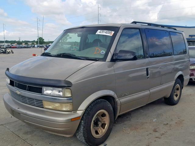 1GNDM19W21B113397 - 2001 CHEVROLET ASTRO BROWN photo 2