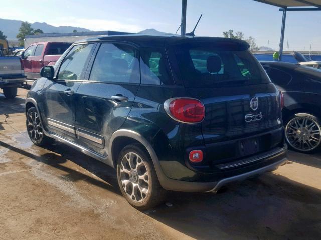 ZFBCFADH2EZ014540 - 2014 FIAT 500L TREKK GREEN photo 3