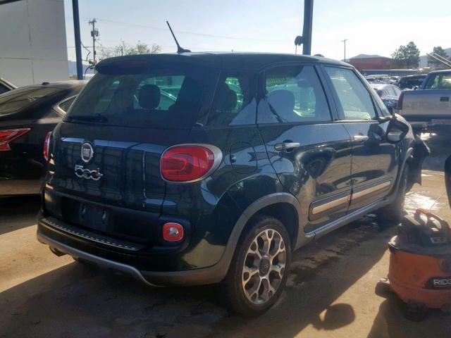 ZFBCFADH2EZ014540 - 2014 FIAT 500L TREKK GREEN photo 4