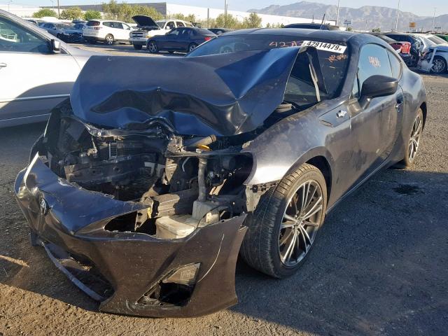 JF1ZNAA18D1723655 - 2013 TOYOTA SCION FR-S CHARCOAL photo 2