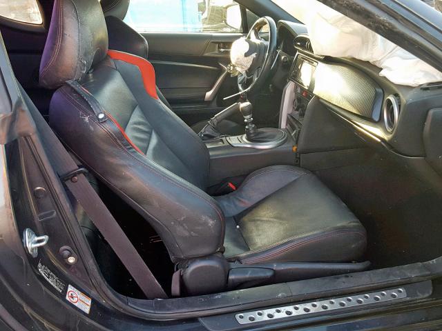 JF1ZNAA18D1723655 - 2013 TOYOTA SCION FR-S CHARCOAL photo 5