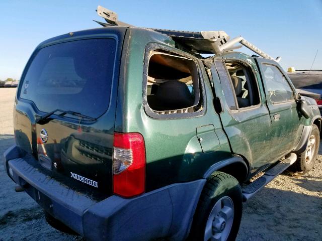 5N1ED28T52C539117 - 2002 NISSAN XTERRA XE GREEN photo 4