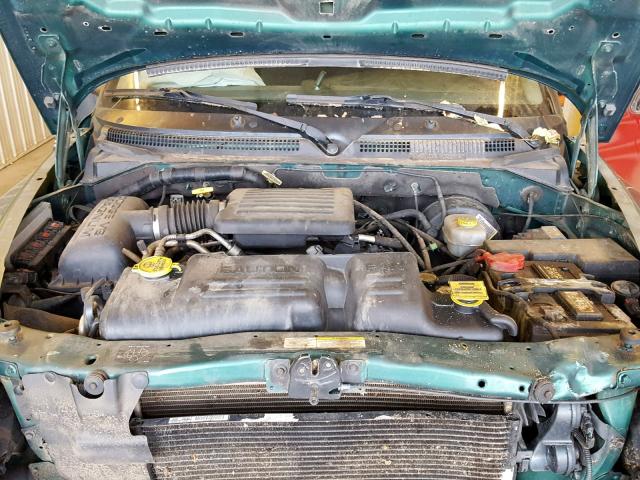 1B4HS38N22F192453 - 2002 DODGE DURANGO SP GREEN photo 7