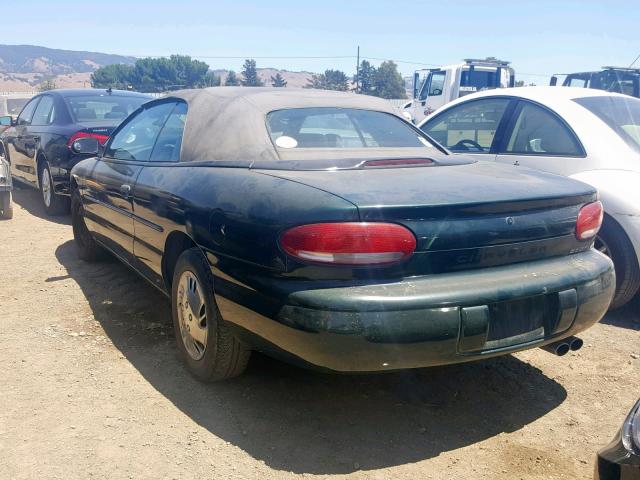 3C3EL45H0VT550459 - 1997 CHRYSLER SEBRING JX GREEN photo 3