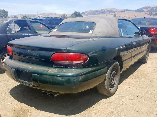 3C3EL45H0VT550459 - 1997 CHRYSLER SEBRING JX GREEN photo 4