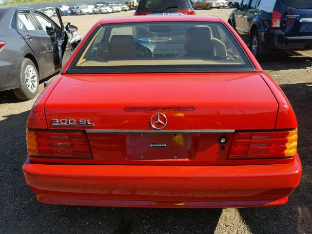 WDBFA61E2MF021566 - 1991 MERCEDES-BENZ 300 SL RED photo 6