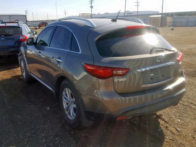 JNRAS18U29M100294 - 2009 INFINITI FX35 GRAY photo 3