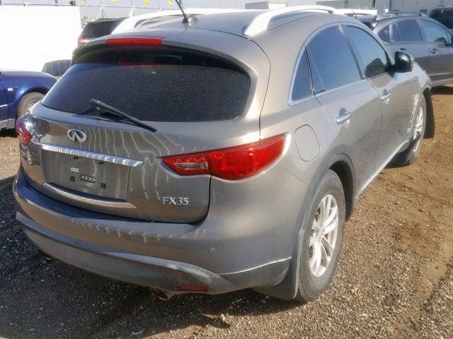 JNRAS18U29M100294 - 2009 INFINITI FX35 GRAY photo 4