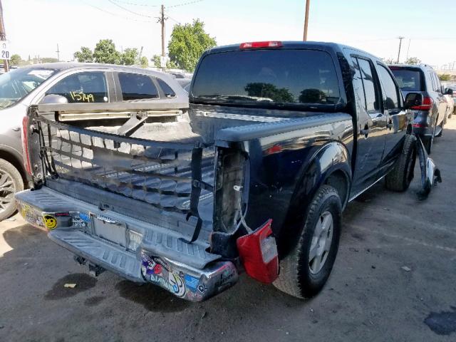 1N6AD07U16C436782 - 2006 NISSAN FRONTIER C BLACK photo 4