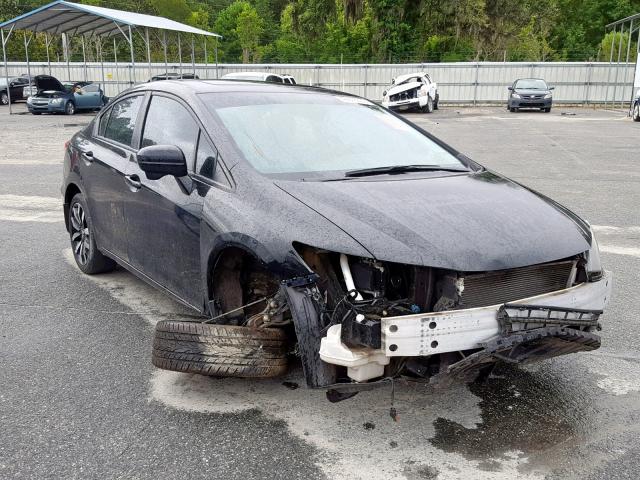 2HGFB2F90EH515588 - 2014 HONDA CIVIC EXL 黑色 照片 1