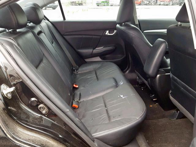 2HGFB2F90EH515588 - 2014 HONDA CIVIC EXL 黑色 照片 6
