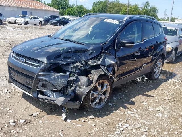 1FMCU0J9XEUA60443 - 2014 FORD ESCAPE TIT BLACK photo 2