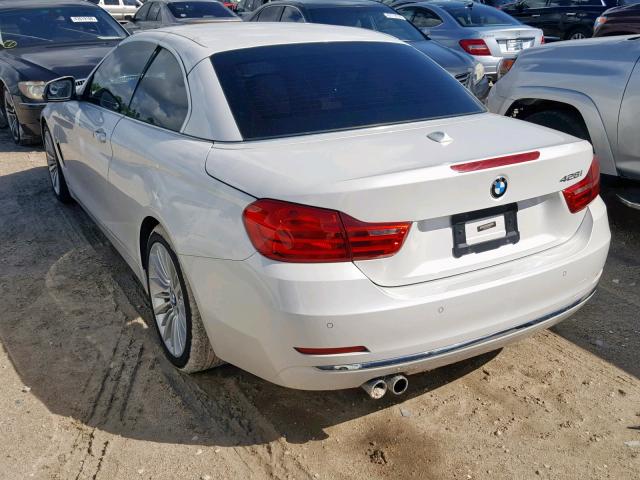 WBA3V5C50EJ969220 - 2014 BMW 428 I WHITE photo 3