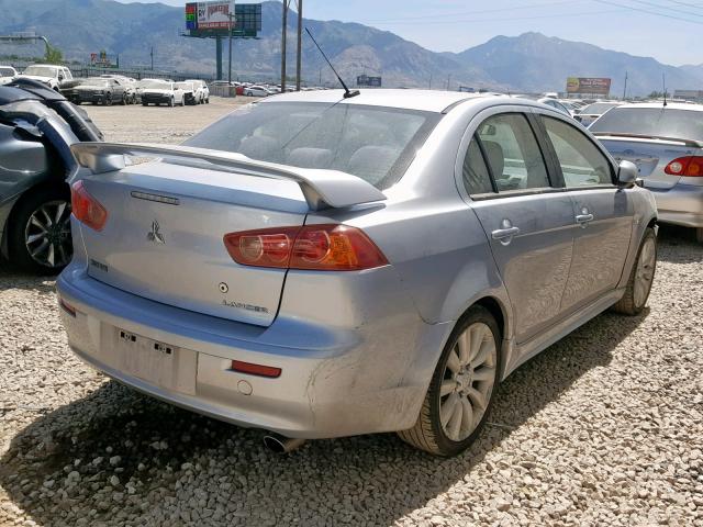 JA3AU86W79U011438 - 2009 MITSUBISHI LANCER GTS SILVER photo 4