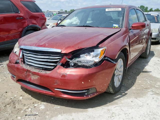 1C3BC1FB9BN531271 - 2011 CHRYSLER 200 TOURIN MAROON photo 2