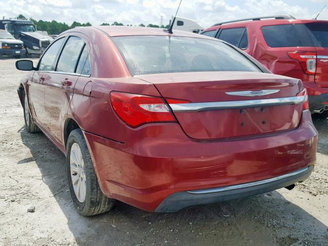 1C3BC1FB9BN531271 - 2011 CHRYSLER 200 TOURIN MAROON photo 3