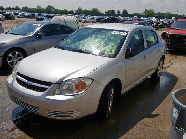 1G1AK52F957545117 - 2005 CHEVROLET COBALT GRAY photo 2