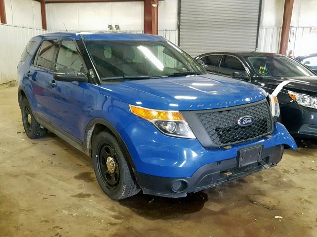 1FM5K8AT5EGC50139 - 2014 FORD EXPLORER P BLUE photo 1