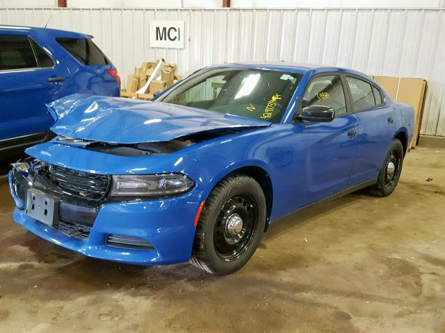 2C3CDXKTXGH194418 - 2016 DODGE CHARGER PO BLUE photo 2