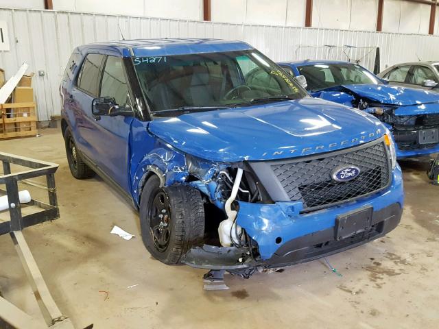 1FM5K8AT5EGC14175 - 2014 FORD EXPLORER P BLUE photo 1