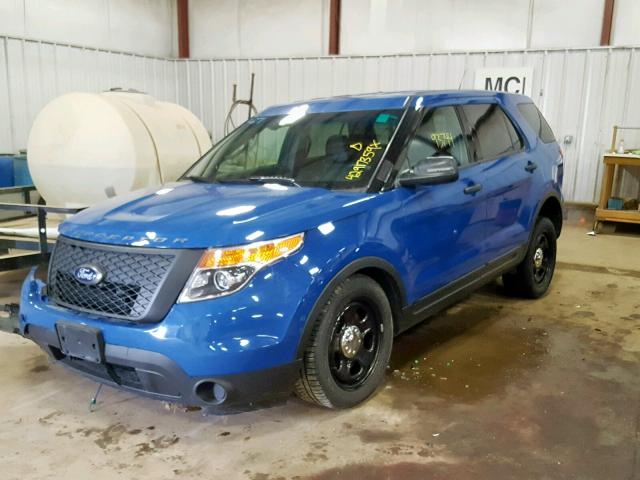 1FM5K8AT5EGC14175 - 2014 FORD EXPLORER P BLUE photo 2