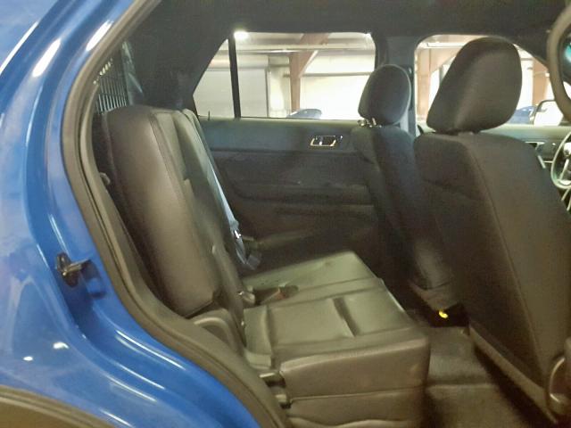 1FM5K8AT5EGC14175 - 2014 FORD EXPLORER P BLUE photo 6