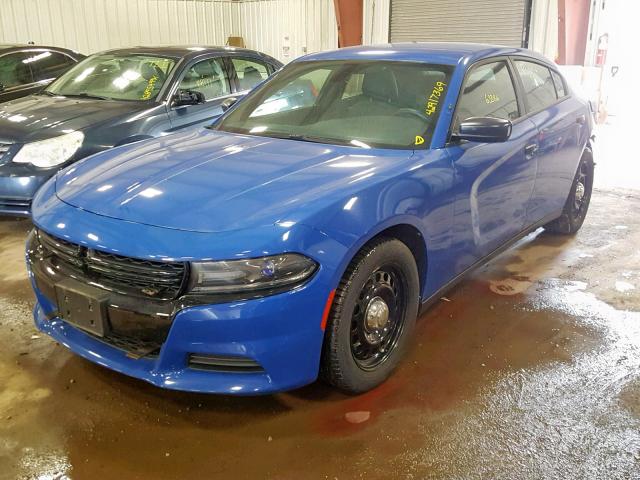 2C3CDXKT5GH271115 - 2016 DODGE CHARGER PO BLUE photo 2