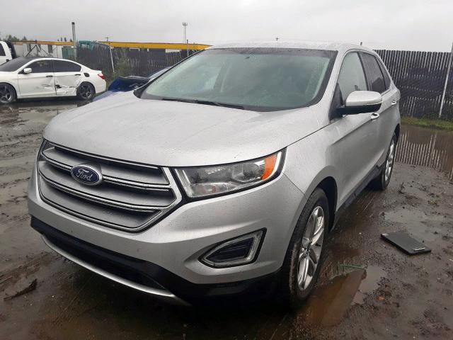 2FMPK4K99JBB45304 - 2018 FORD EDGE TITAN SILVER photo 2