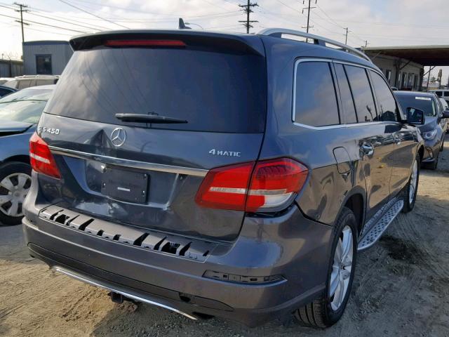 4JGDF6EE9HA750179 - 2017 MERCEDES-BENZ GLS 450 4M GRAY photo 4