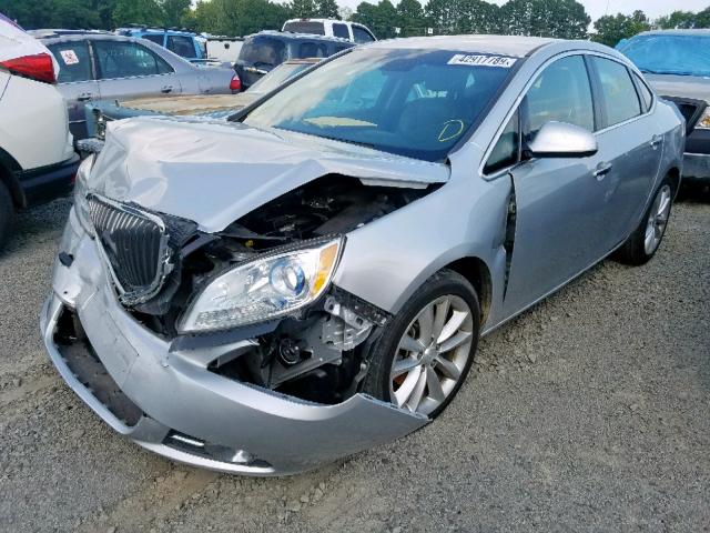 1G4PR5SK1C4157495 - 2012 BUICK VERANO CON SILVER photo 2