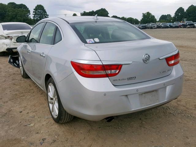 1G4PR5SK1C4157495 - 2012 BUICK VERANO CON SILVER photo 3