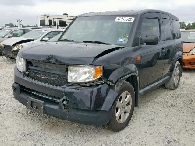 5J6YH1H78AL003371 - 2010 HONDA ELEMENT EX BLACK photo 2