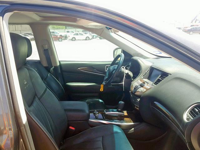 5N1AL0MM7DC312499 - 2013 INFINITI JX35 GRAY photo 5