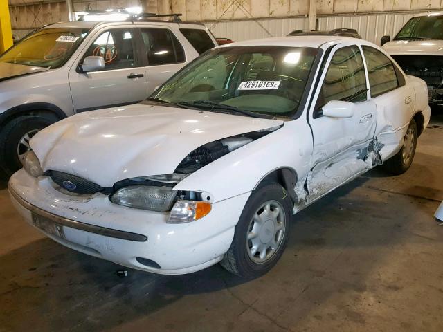 1FALP6532SK206075 - 1995 FORD CONTOUR GL WHITE photo 2